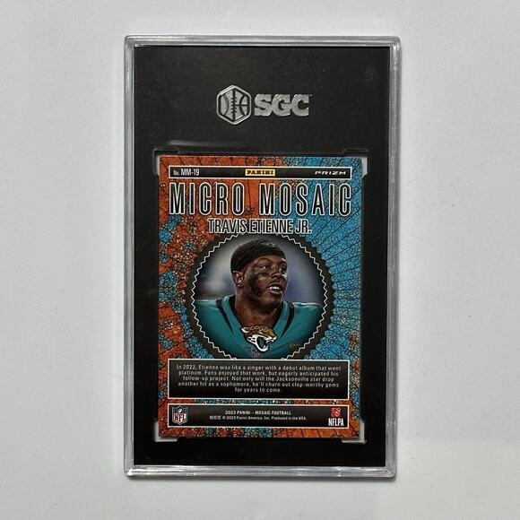 2023 Panini Mosaic Micro Mosaic Travis Etienne #MM-19 NFL - SCG 10 - Jaguars - Picture 3 of 5